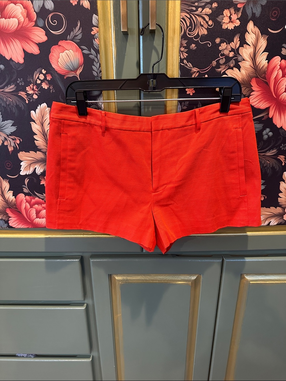 Juicy Couture Bright Orange-Red fully lined Tailored Shorts